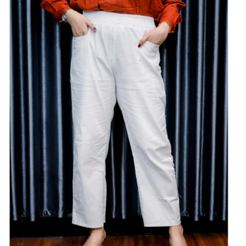 Kanaya Celana Kulot Panjang Wanita Korean Loong Pants Jumbo Bahan Katun Twill Pinggang Full