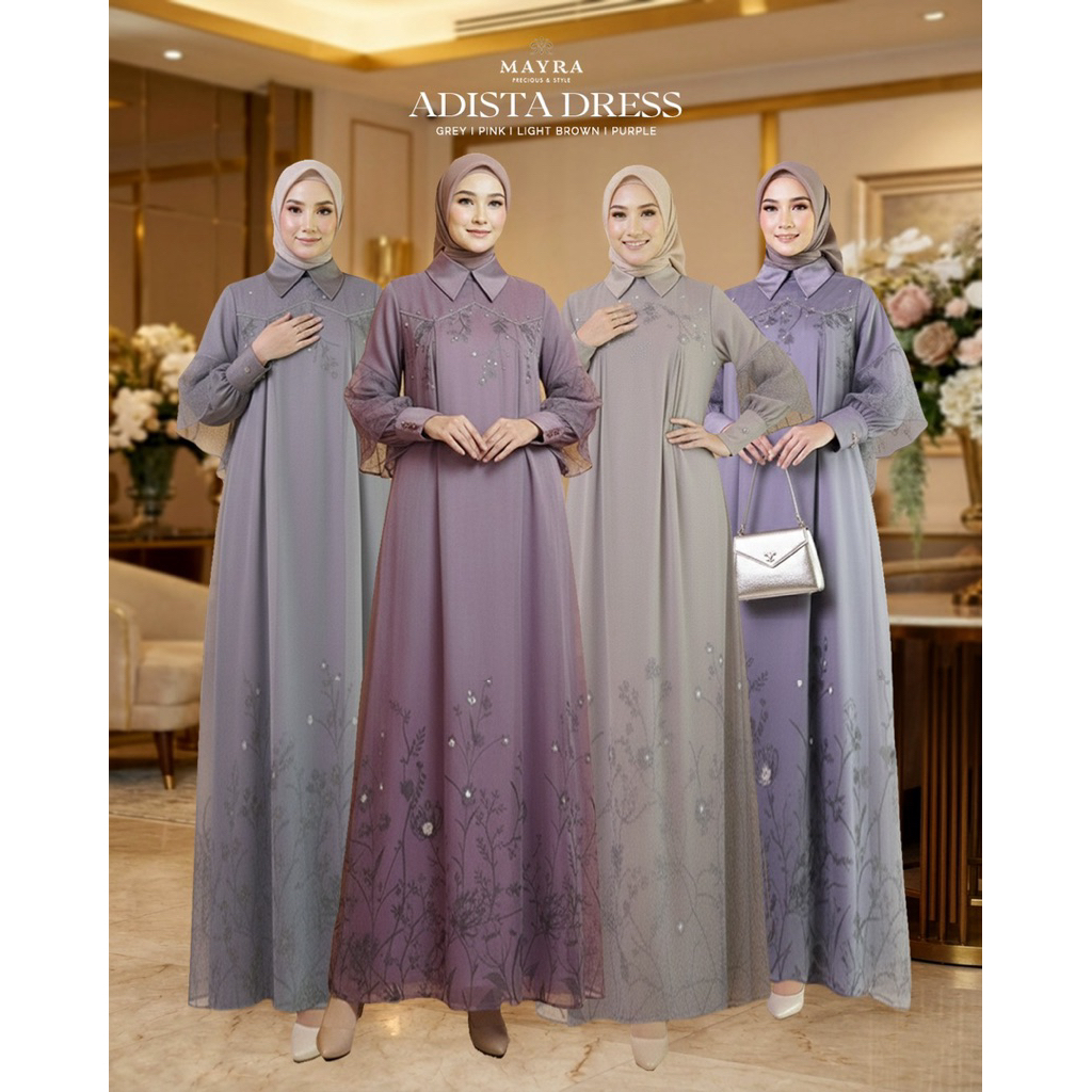 Jual Adista Dress Series Raya Original Mayra | Shopee Indonesia