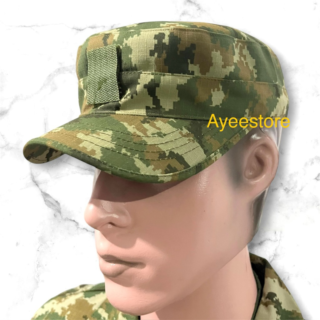 Jual topi komando pdl prima sage green asli jatah tni terbaru / topi ...