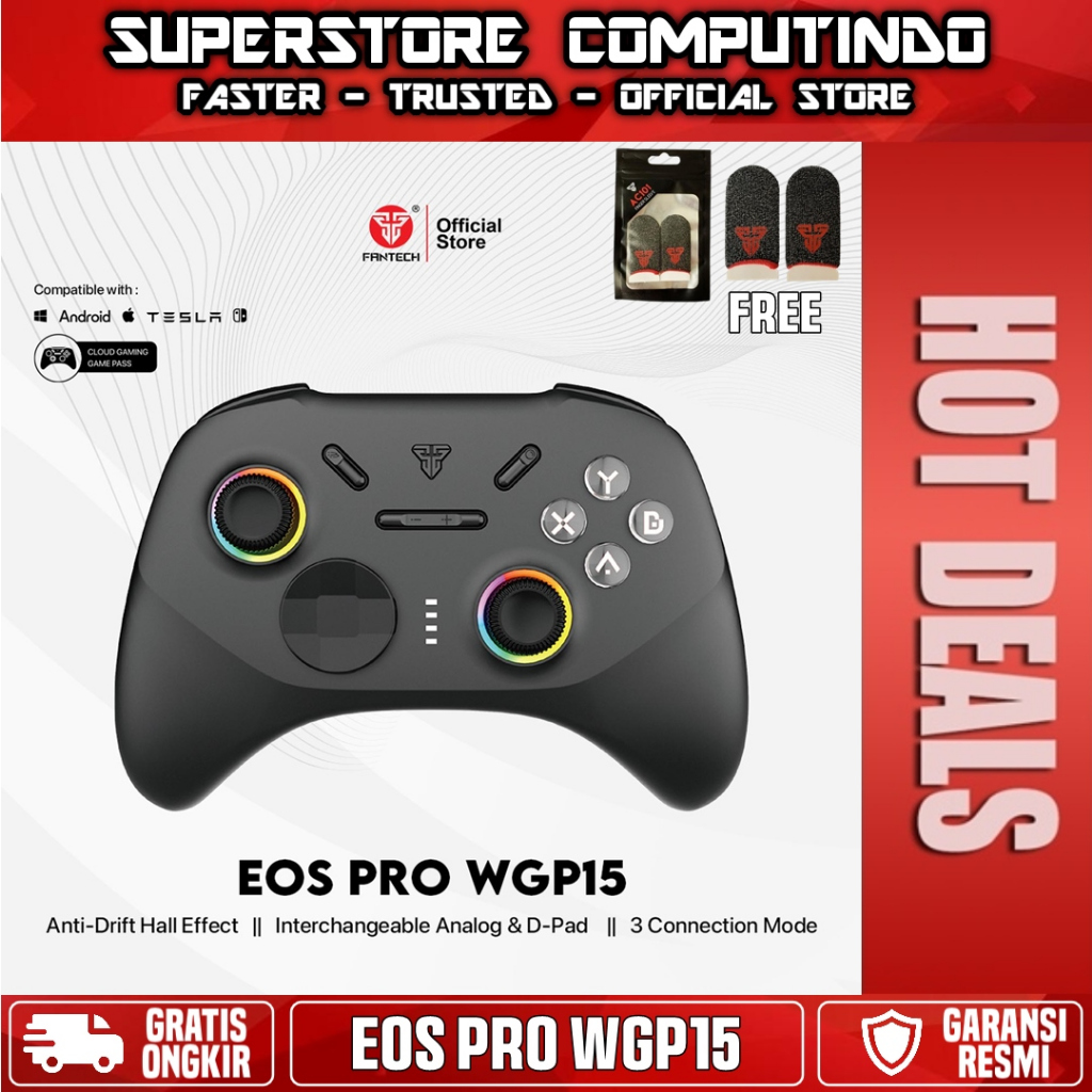 Jual Fantech WGP15 | WGP-15 EOS PRO Multi Platform Wireless Gamepad ...