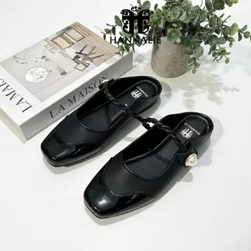 Sepatu Flatshoes Wanita Model Bustong Mutiara Desain Elegan