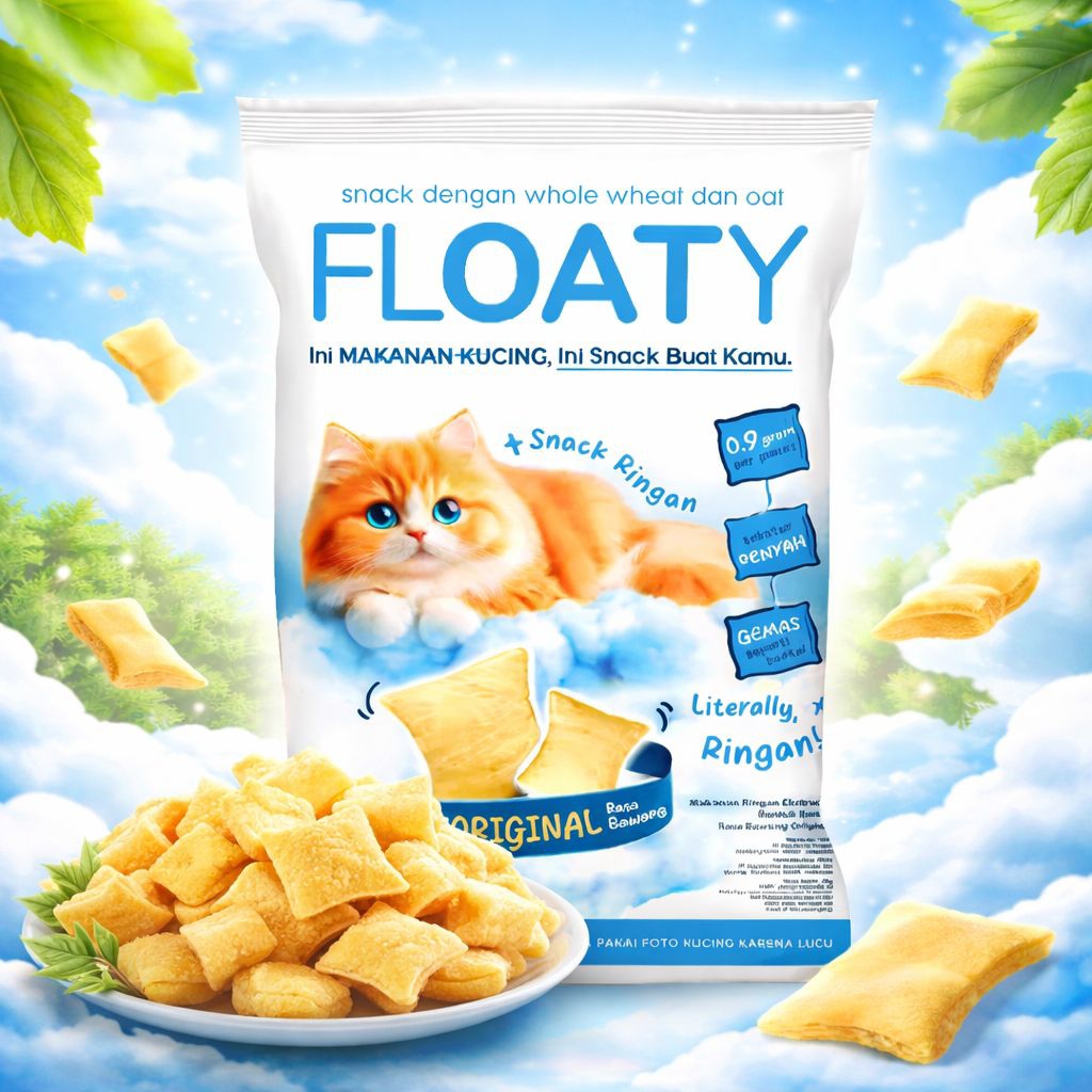 Jual FLOATY SNACK ORIGINAL 60 GRM RASA BAWANG HALAL- BUKAN MAKAN KUCING ...