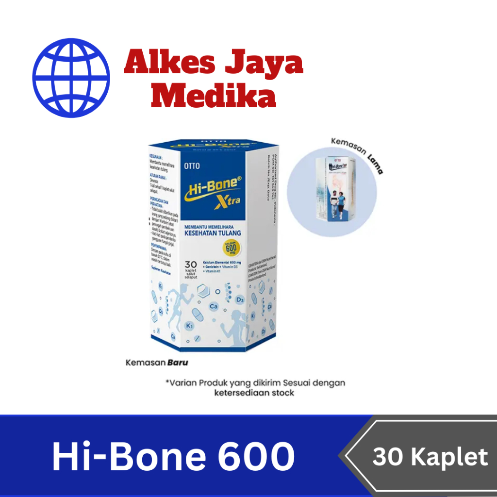 Jual Hi - Bone 600 Isi 30 Kaplet - Vitamin Tulang | Shopee Indonesia