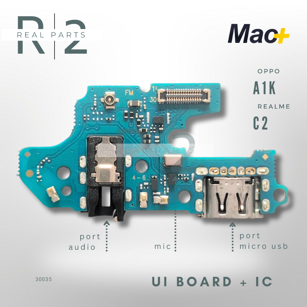 Jual Papan Board Cas Mic +IC OPP0 A1K | REALME C2 Mac+ UI Board HF PCB ...