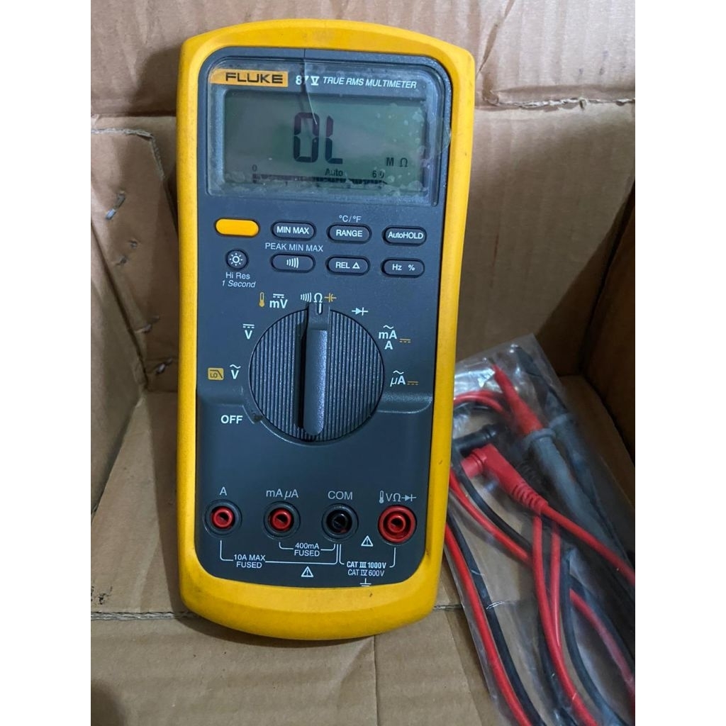 Jual Fluke 87V True RMS Industrial Multimeter With Temperature Second ...
