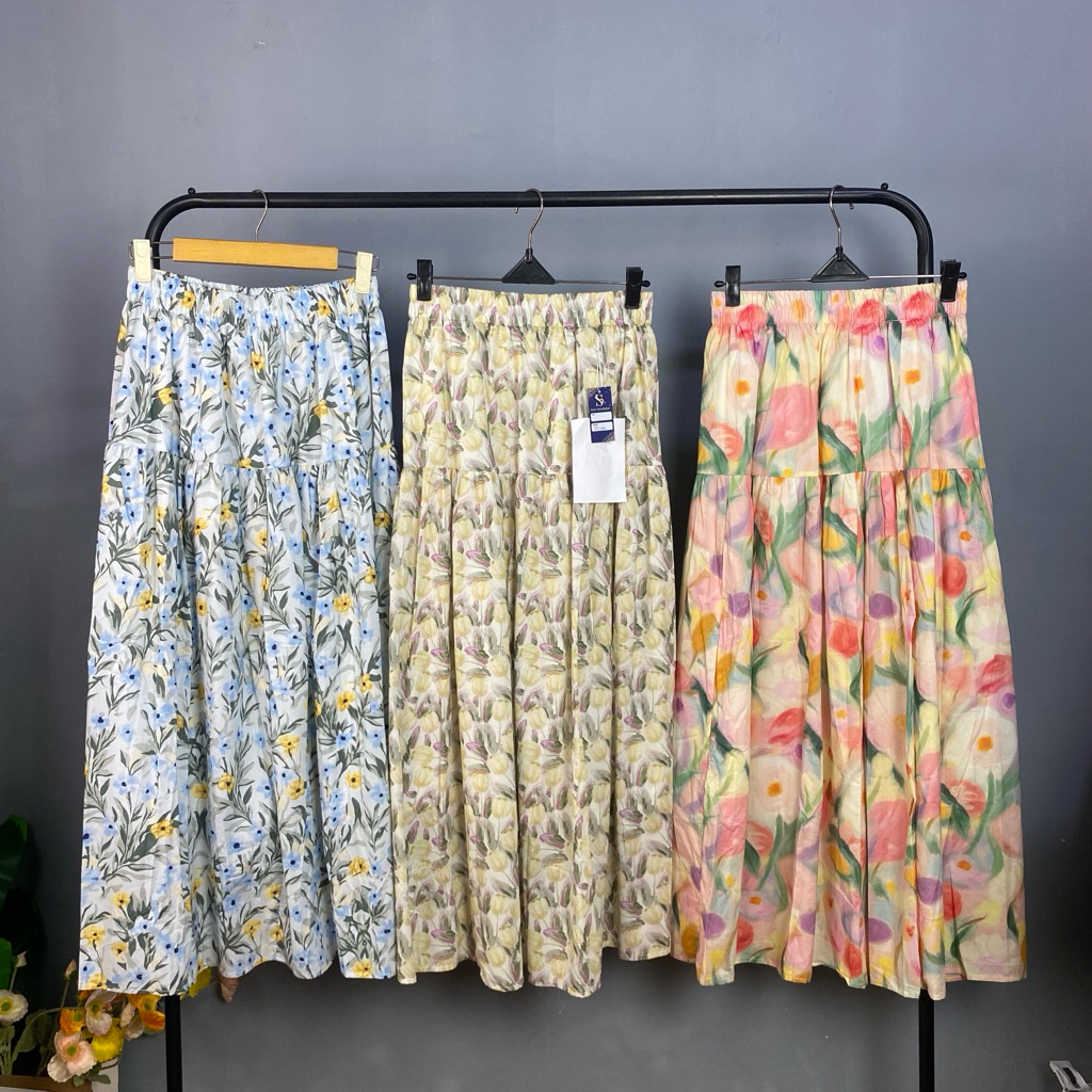 Jual ROK MOTIF BUNGA BKK | Shopee Indonesia