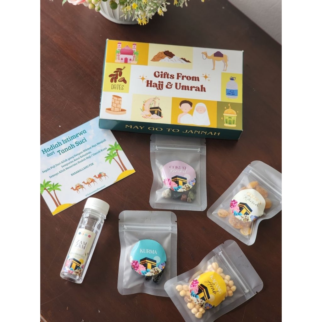 Jual Oleh Oleh Hajji Umrah Packaging Simple Box/Gift Oleh Oleh Hajji ...