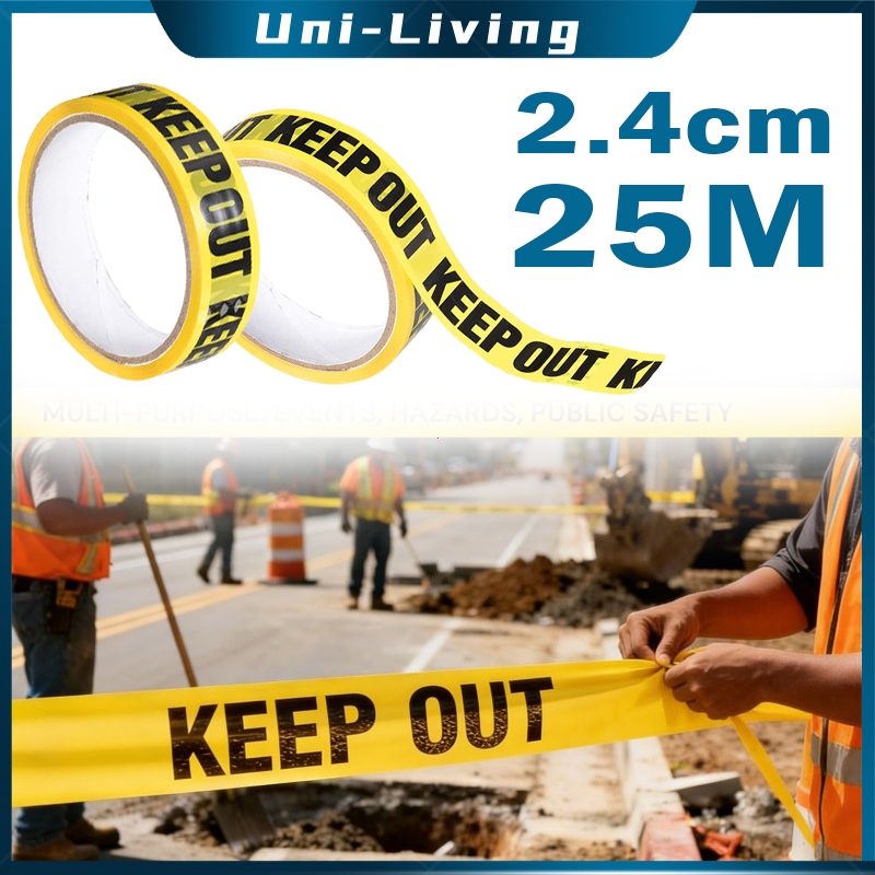 Jual [Minimal 2]25m Safety Line Kuning Hitam