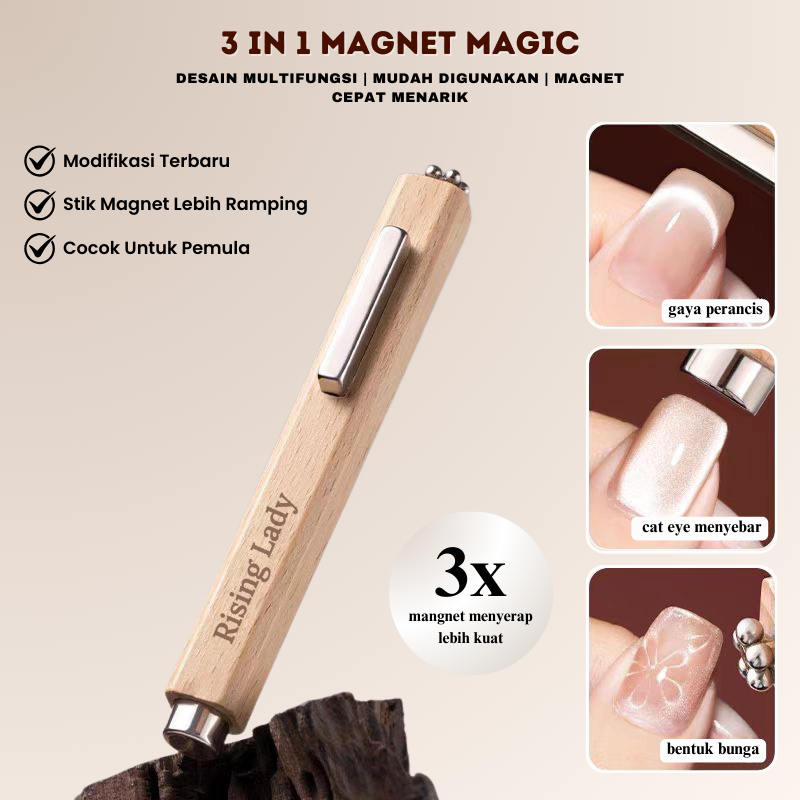 Jual [ COD ] Stick magnet Nail Art Efek Cat Eyes/Magnet Bulat/Stick ...