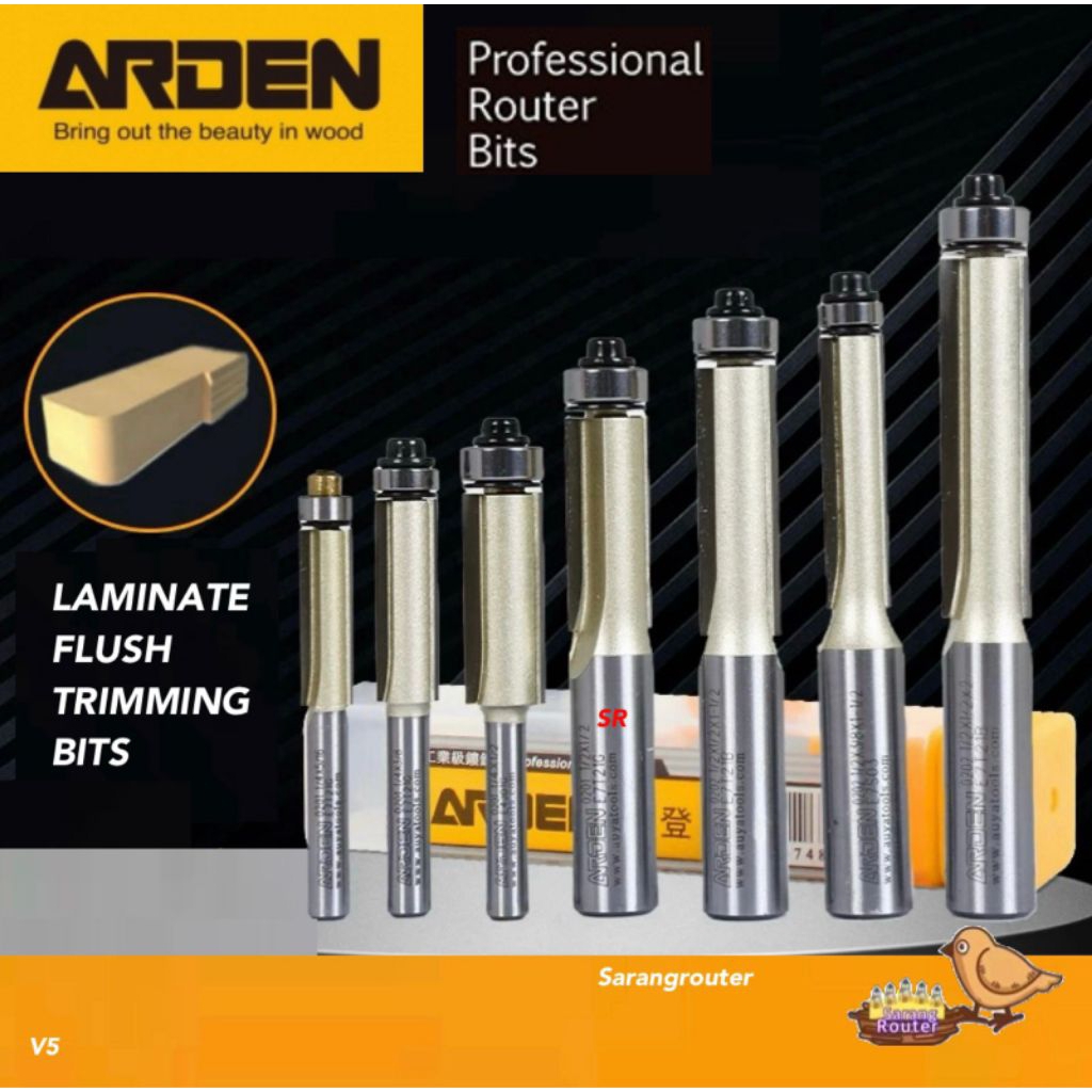 Jual Mata Router/ Profil Bearing/ Roda/ Straight Bits With Bearing Merk ...
