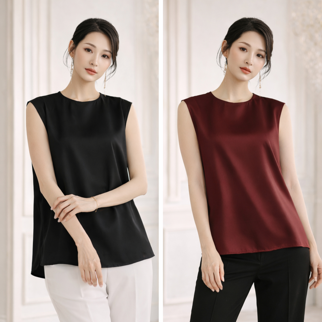 Jual DEMA Singlet Inner Wanita Satin Premium Standar & Jumbo Polos ...