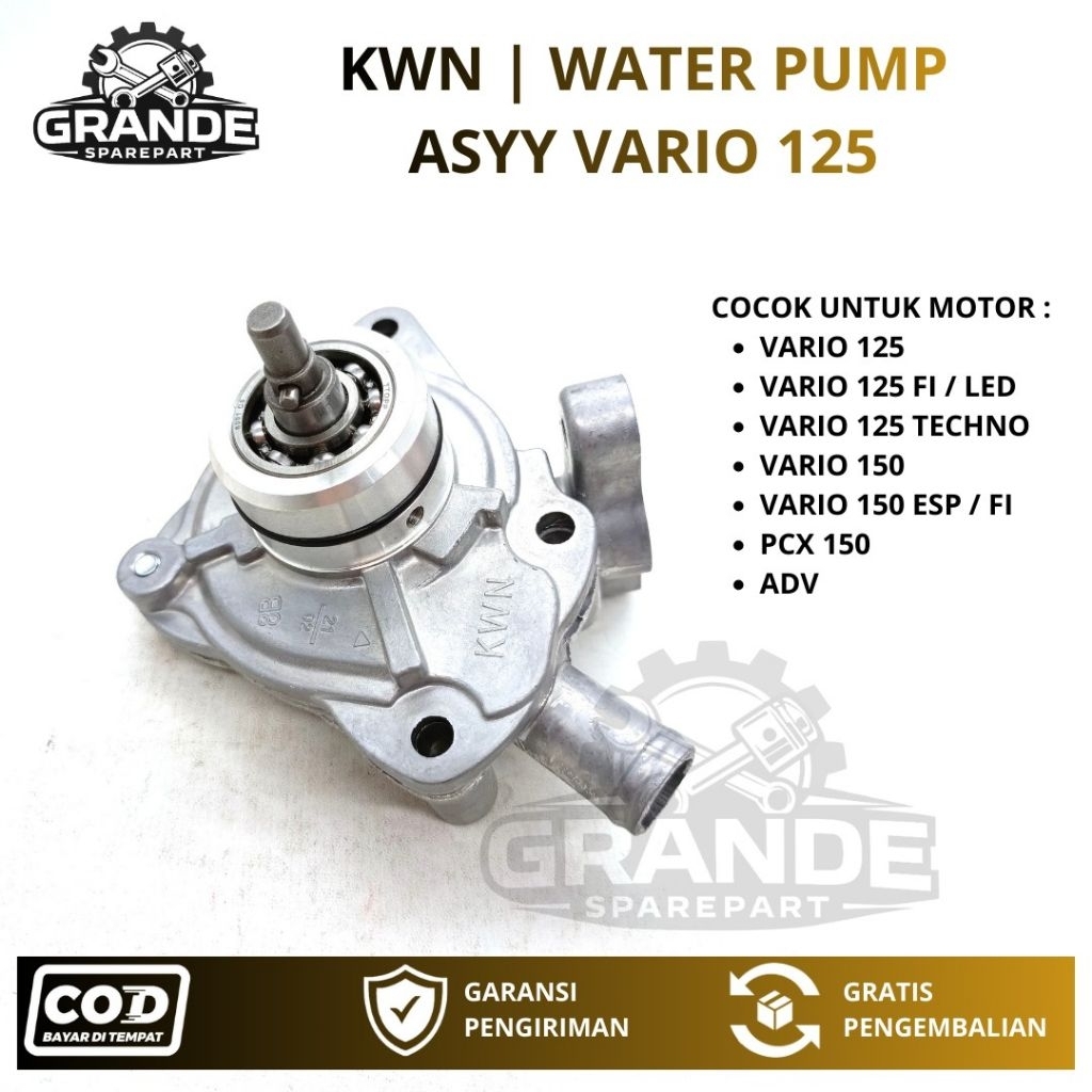 Jual KWN WATER PUMP ASYY POMPA AIR RADIATOR VARIO 125 / VARIO 150 / PCX ...