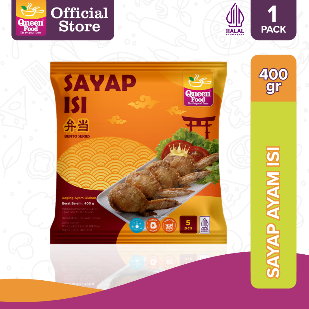 Jual Queen Food - Sayap Ayam Isi Daging isi 5pcs - Frozen Food | Shopee ...