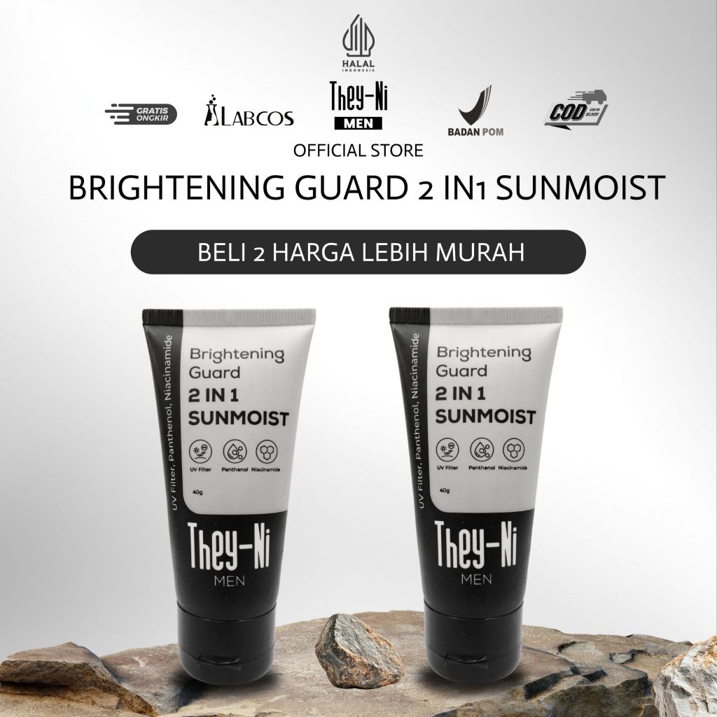 Jual BELI 2 LEBIH HEMAT THEY-NI MEN BRIGHTENING GUARD 2 IN 1 SUNMOIST ...