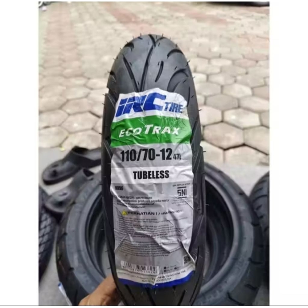Jual BAN LUAR TUBELES IRC ECOTRAX UKURAN 110/70-12 NR 96 BAN DEPAN ...