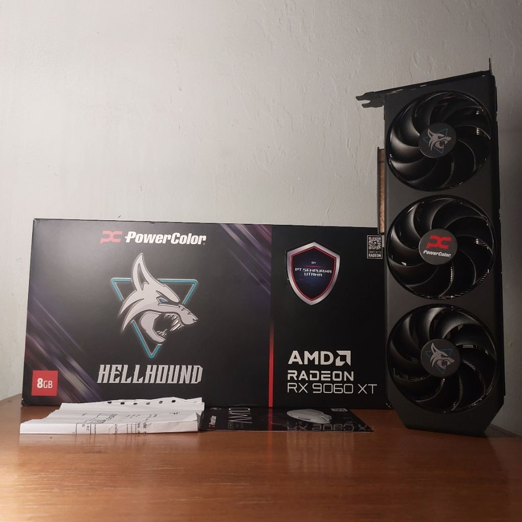Jual Powercolor Hellhound AMD Radeon RX 9060 XT OC 8GB Garansi Sempurna ...