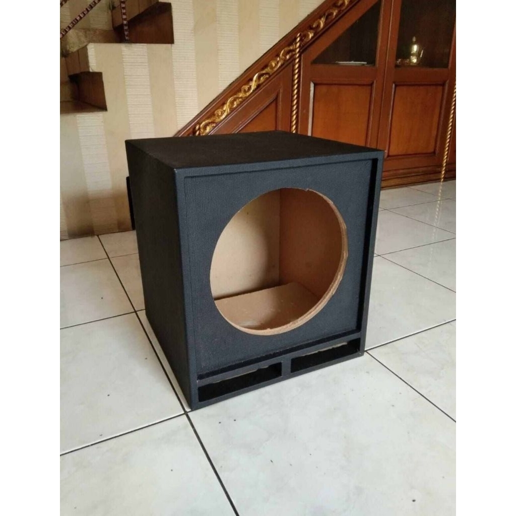 Jual obral box subwoofer 12 inchi tutup kain mini scoop bahan mdf atau ...