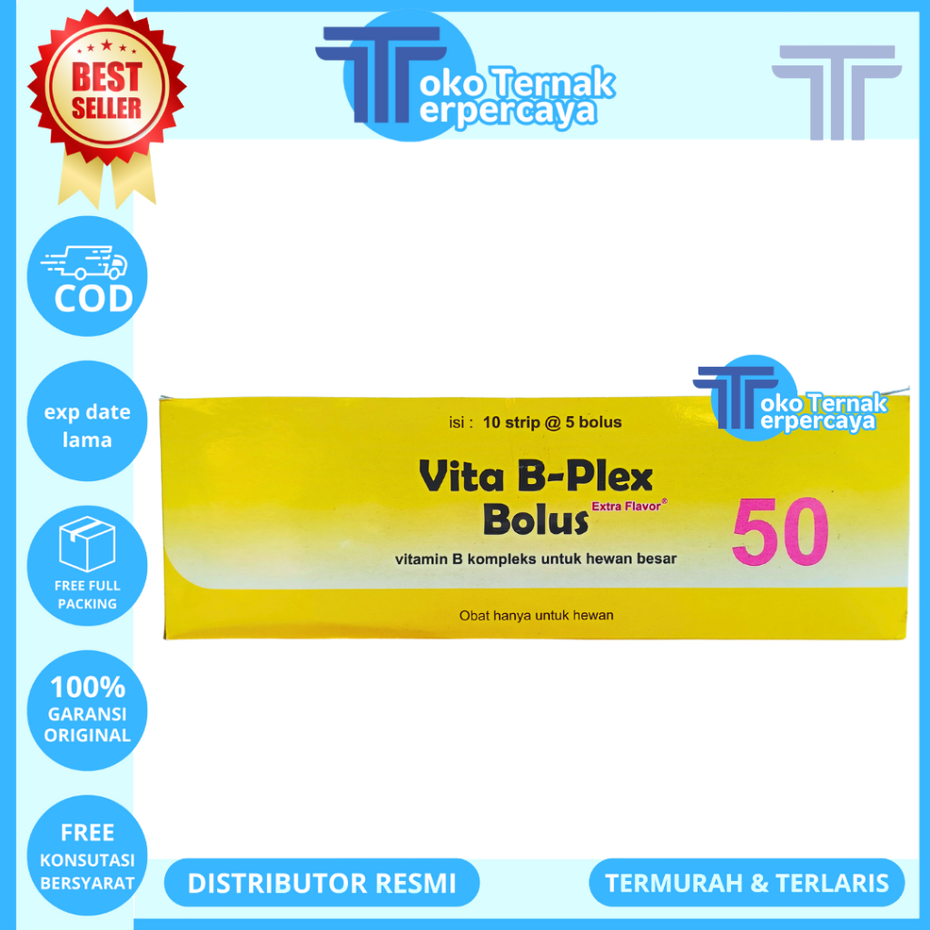Jual VITA B PLEX BOLUS SACHET (5 BOLUS) EXTRA FLAVOR - Vitamin B ...