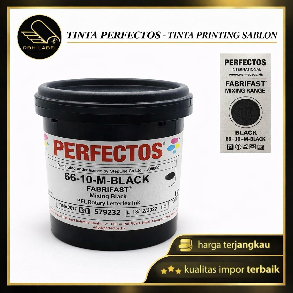 Jual Tinta PERFECTOS - Tinta HITAM / BLACK Khusus Untuk Printing Sablon ...