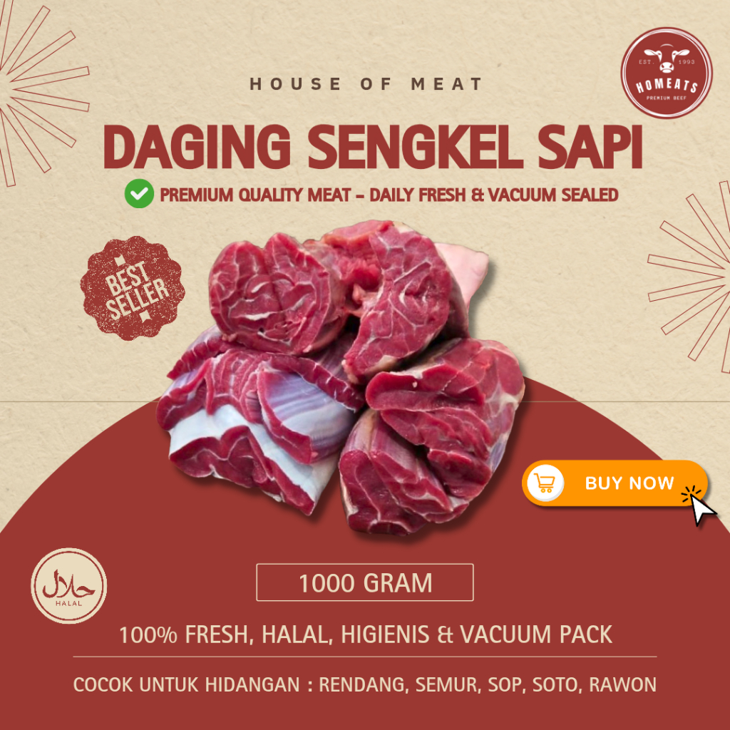 Jual Homeats - Daging Sengkel Sapi 1 Kg Shank Sapi Lokal Segar Premium ...