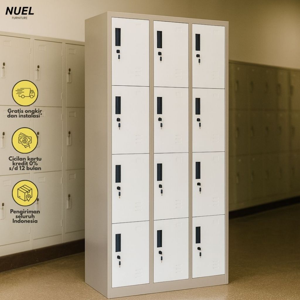 Jual NUEL Loker Besi Kabinet / Locker Steel Cabinet / Loker Staff 12 ...