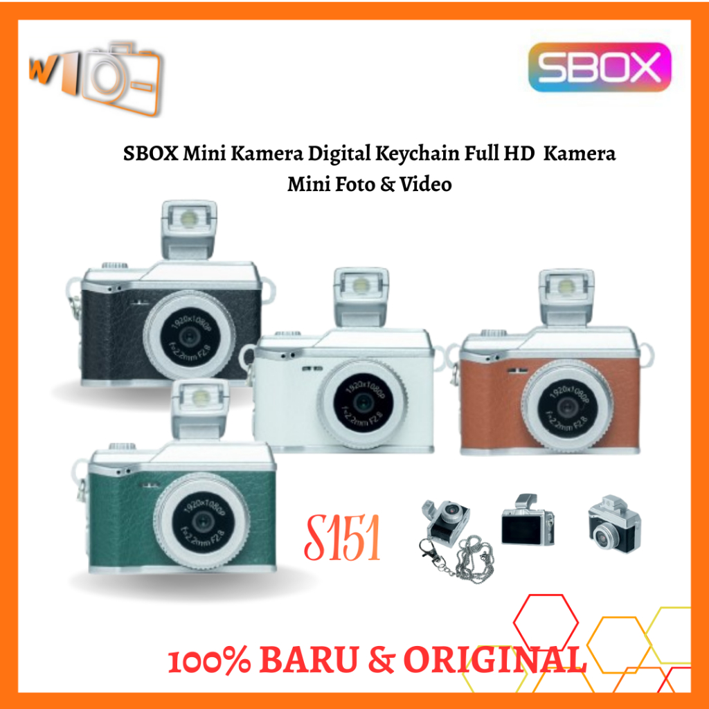 Jual SBOX Mini Kamera Digital Keychain Full HD Kamera Mini Foto & Video ...