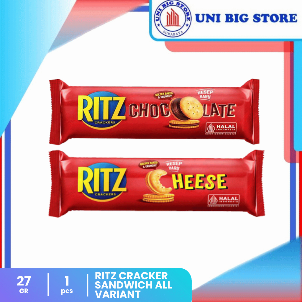 Jual Ritz Sandwich Chocolate Cheese Crackers Biscuit 27 gr Biskuit ...
