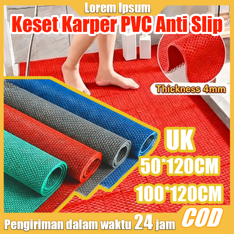 Jual Keset PVC Anti Slip Premium 120100cm 12050cm Keset Kamar Mandi ...
