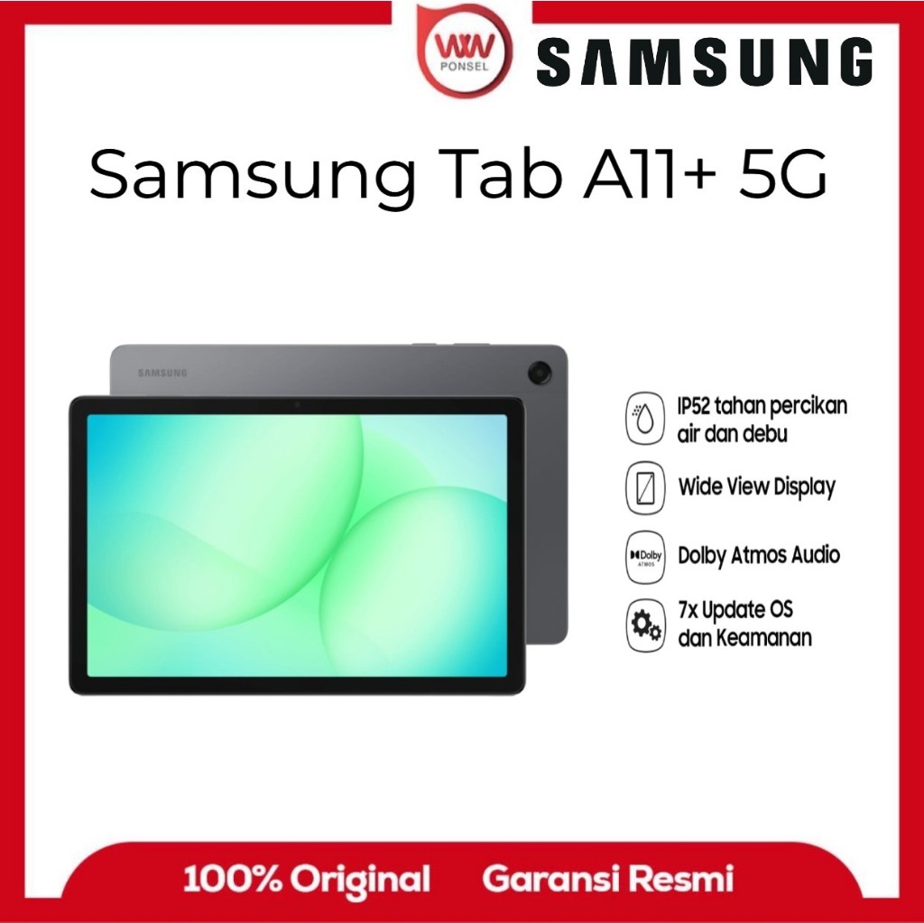 Jual Samsung Tab A11+ 5G Ram 6GB Internal 128GB Garansi Resmi | Shopee