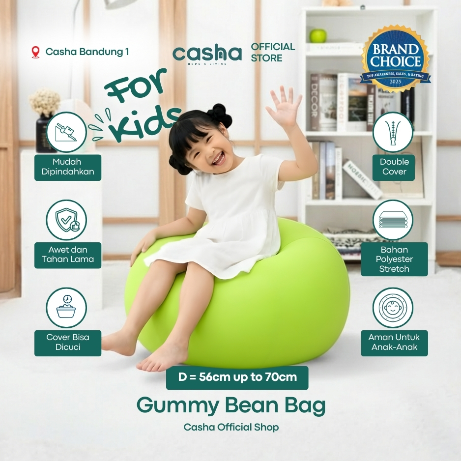 Jual CASHA Bean Bag Gummy - D56 | Shopee Indonesia