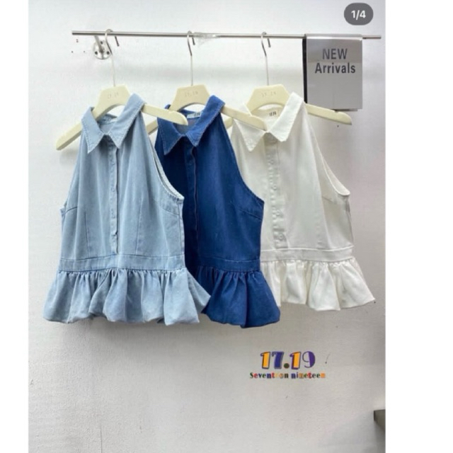 Jual VEST JEANS KENSI RUMBAI BALON | Shopee Indonesia