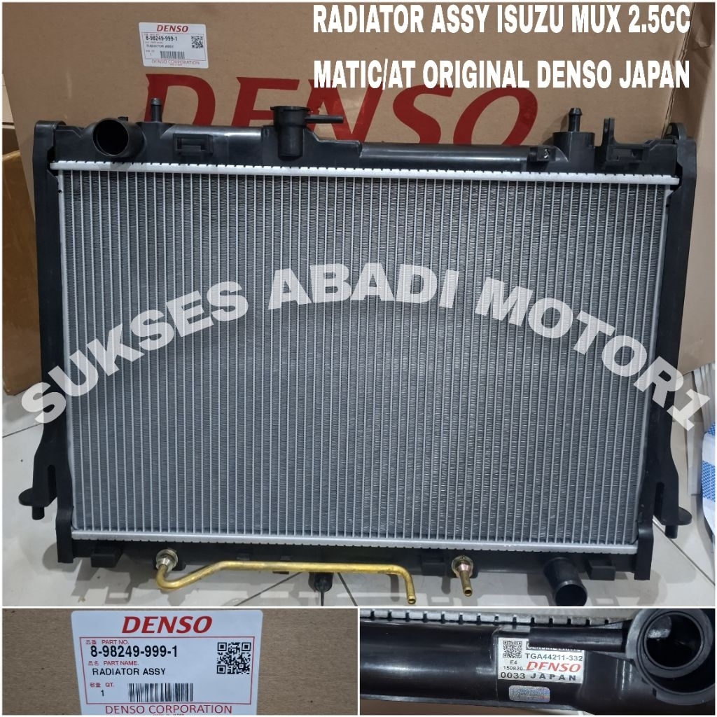 Jual RADIATOR ASSY ISUZU MUX 2.5CC 2.500CC MATIC ORIGINAL DENSO ...