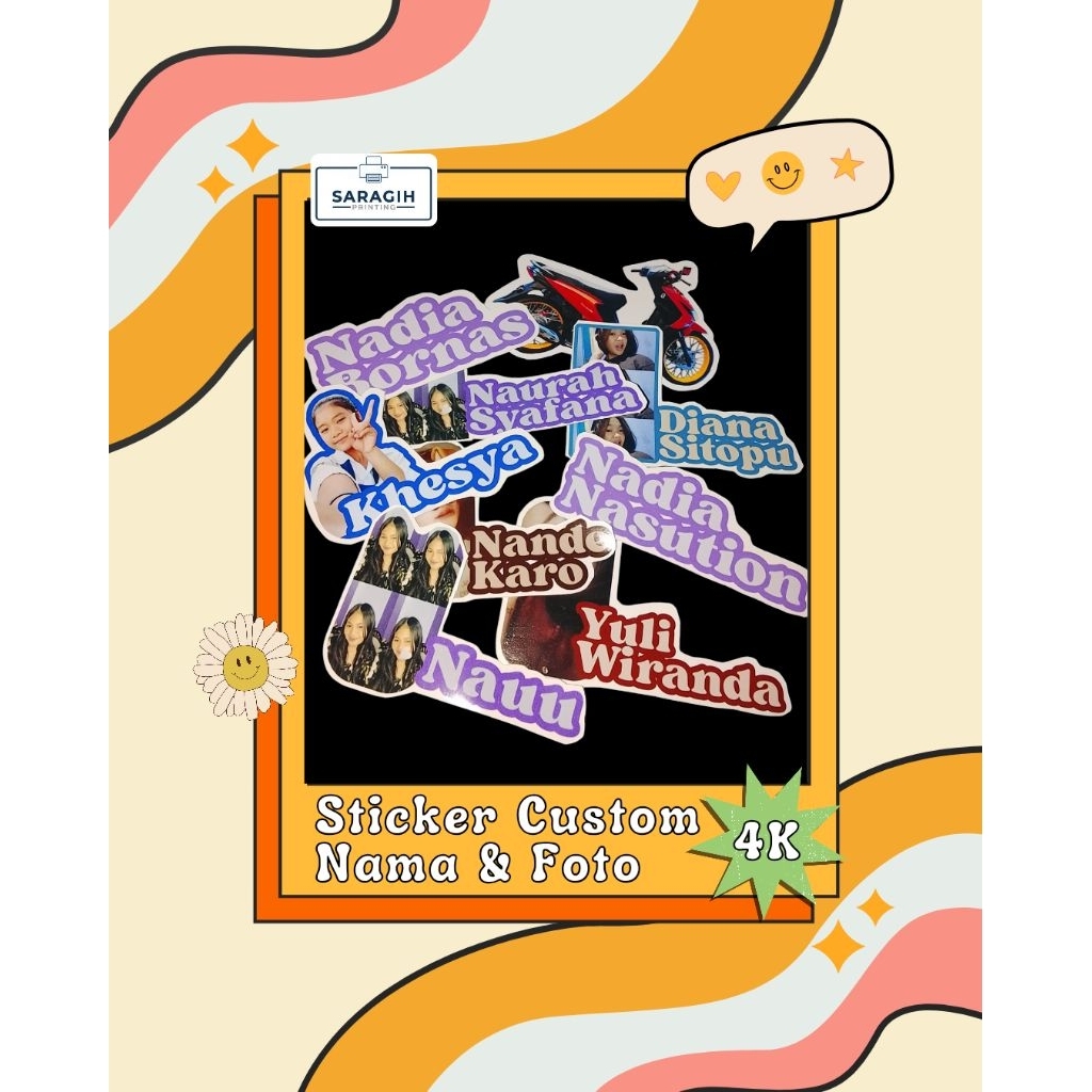 Jual Sticker Custom Nama dan Foto | Shopee Indonesia