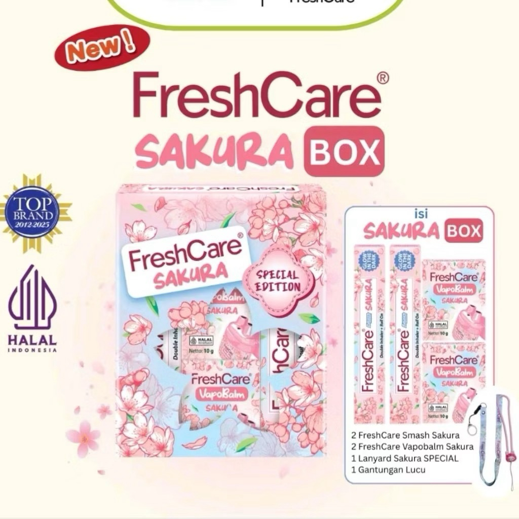 Jual (Ready) (BOX) Freshcare Sakura Series - Smash & Vapobalm - Double ...