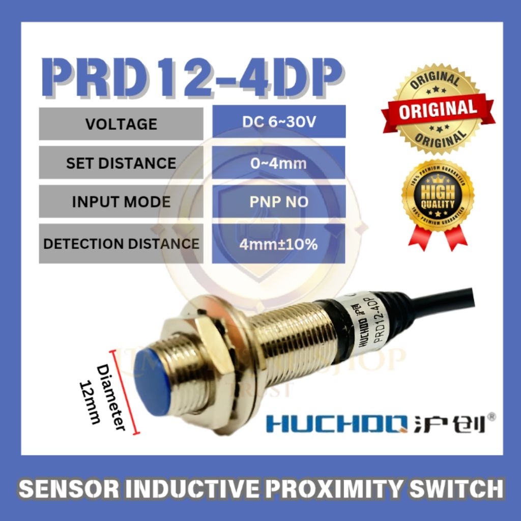 Jual SENSOR PROXIMITY PRD12-4DP INDUCTIVE PNP NO NORMALY OPEN JARAK ...
