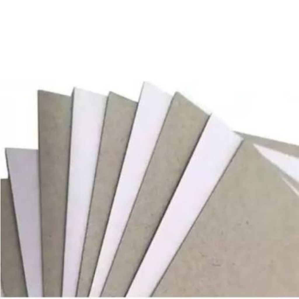 Jual GROSIR ECER KERTAS DUPLEX BOARD KARTON PUTIH ABU ABU KERAJINAN ...
