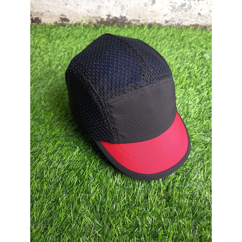Jual Topi Running cap Outdoor hitam merah polos dewasa | Shopee Indonesia