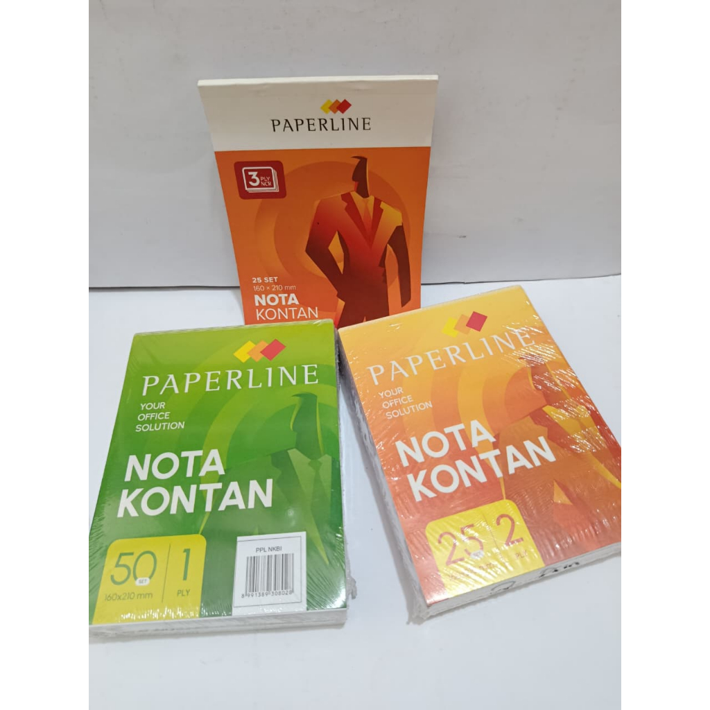 Jual Nota Kontan Paperline 1,2,3 Ply Besar - Buku Nota Rangkap 1,2,3 ...