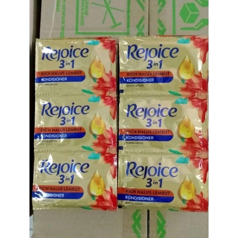 Jual ( KARTON ) Kondisioner Rejoice Sachet rentengan - 1 Karton isi 21 ...