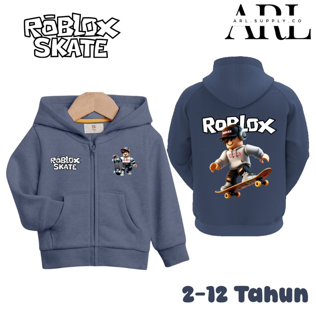 Jual ARL SUPPLY CO - Jaket Model Zipper Motif Roblox Terbaru untuk Usia ...