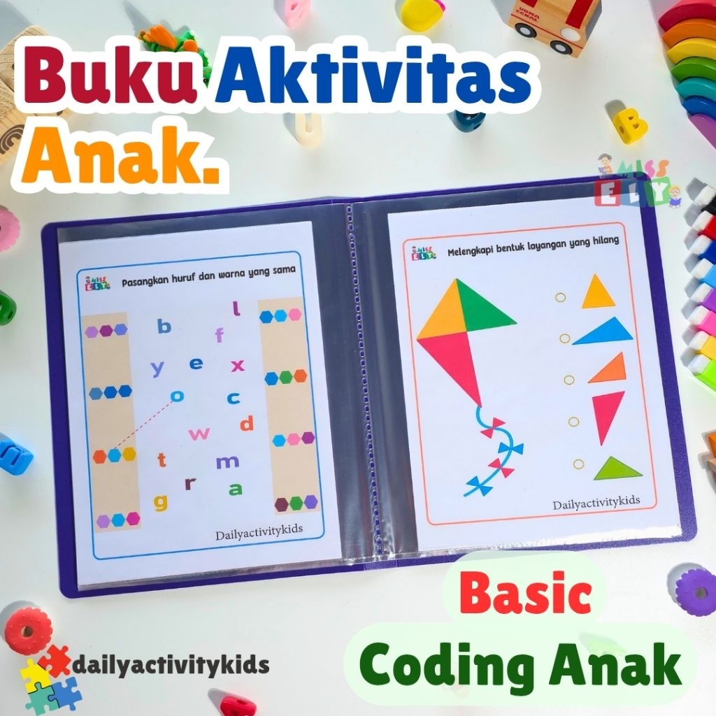 Jual Worksheet Buku Aktivitas Coding Anak PAUD/TK (basic coding anak ...
