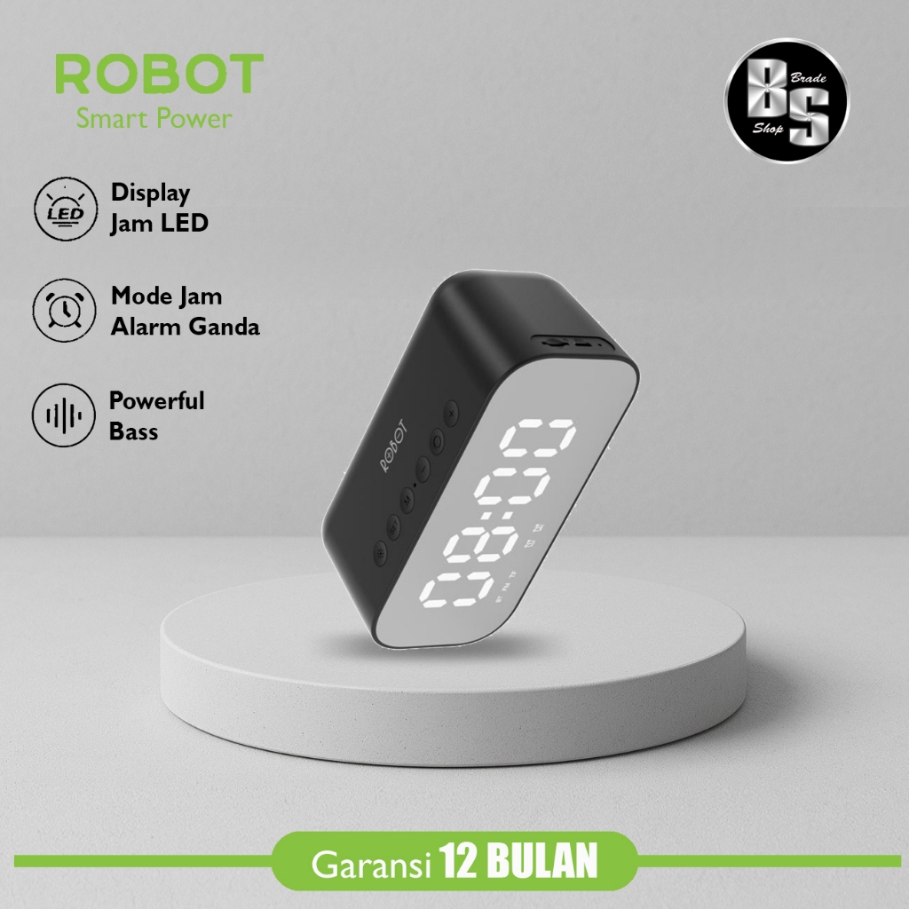 Jual Speaker Alarm Robot RB560 - Bluetooth Speaker Robot Alarm Clock ...