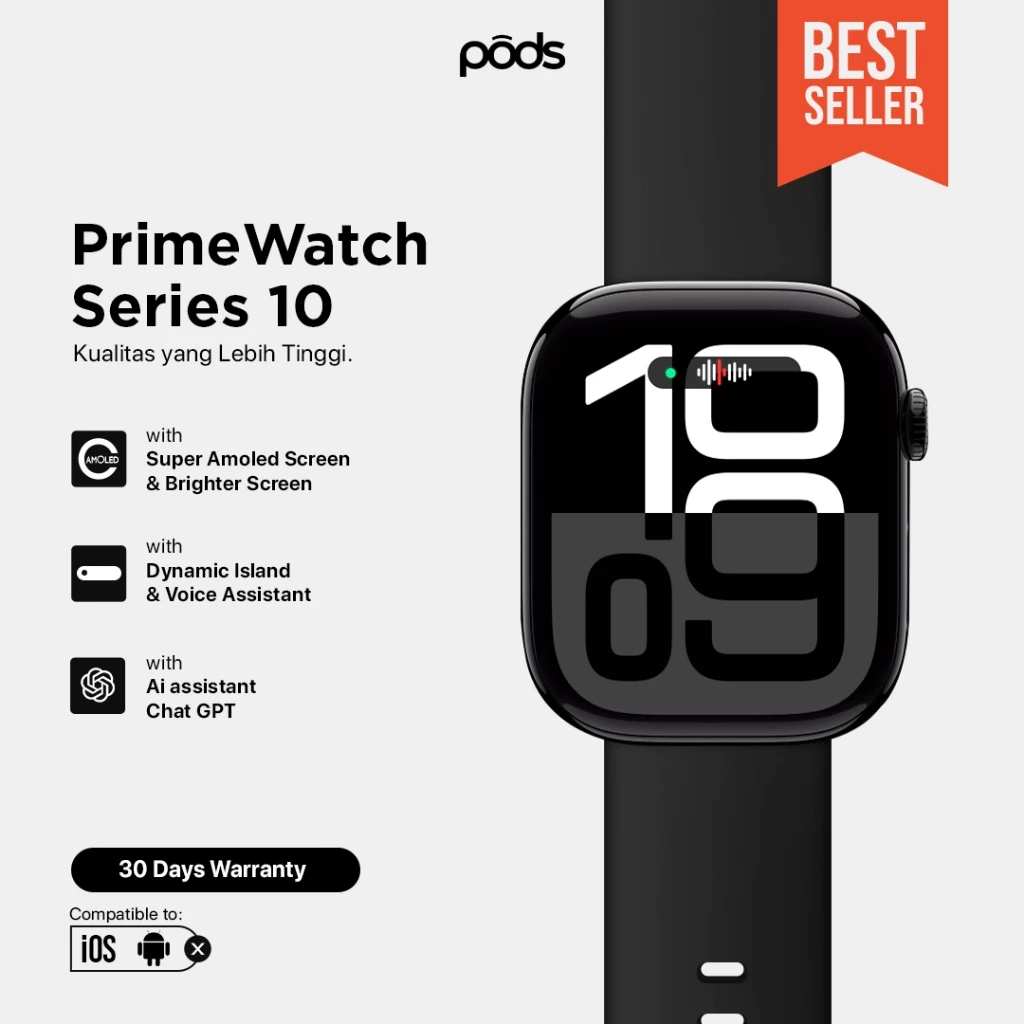 ThePods Smartwatch Series 10 Amoled with Dinamic Island IOS ANDROID - foto 1