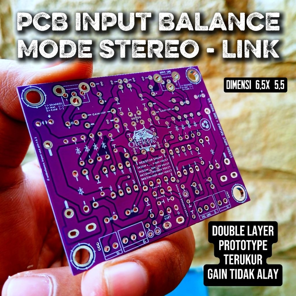 Jual PCB Input Balance Stereo - LINK | Bahan Double Layer | Skema Fix ...