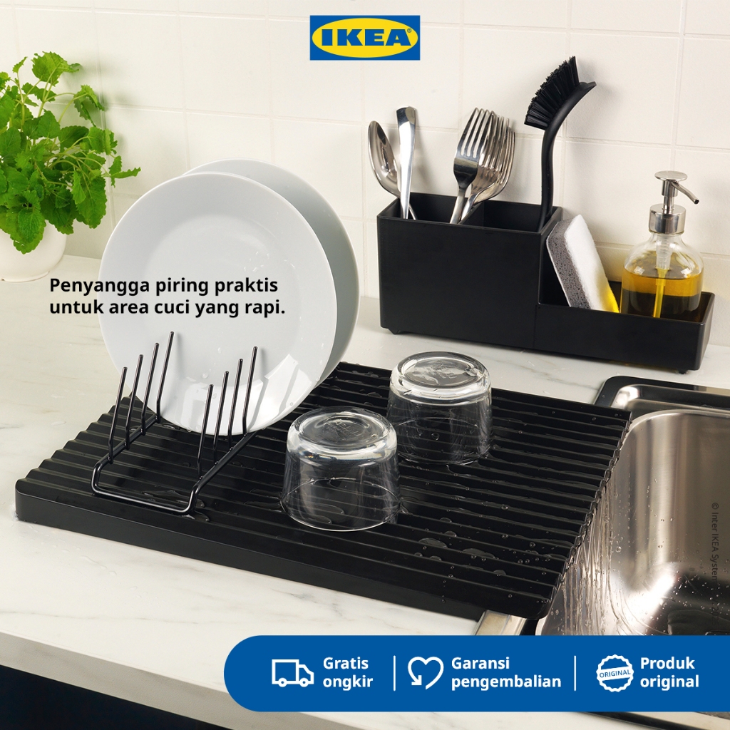 Jual IKEA RINNIG Tempat Piring 28x9x8cm Rak Piring / Tempat Pengering ...