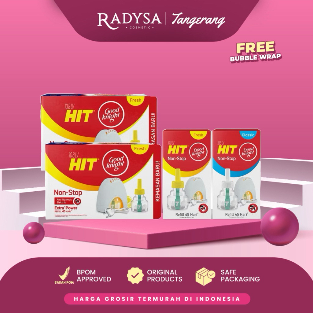 Jual RADYSA TGR - HIT Good Knight Non Stop Set / Refill Kabel - Obat ...