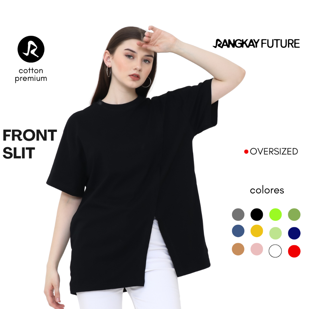 Jual RANGKAY FUTURE - Tshirt Front Slit Lengan Pendek | Shopee Indonesia
