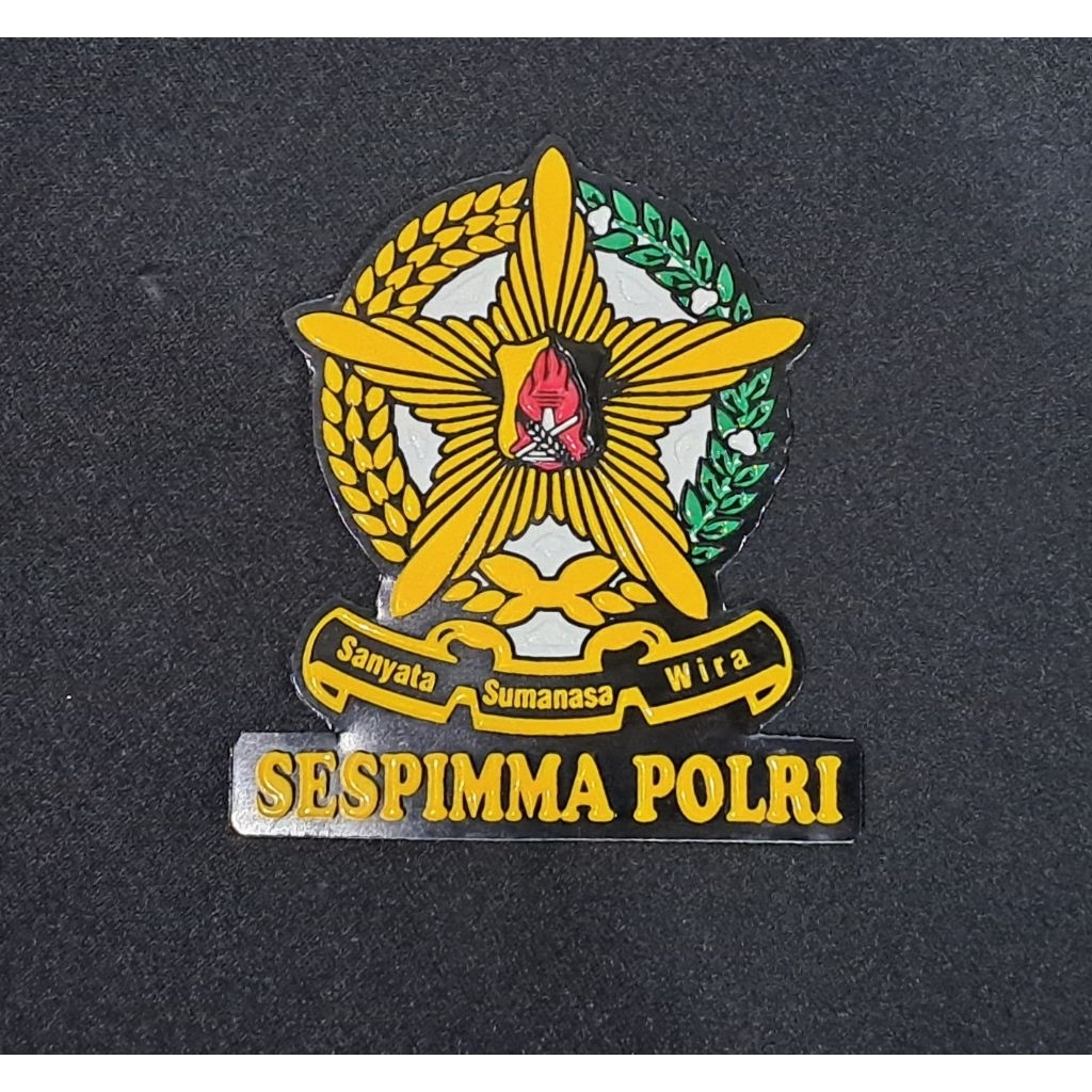 Jual stiker embos timbul logo SESPIMMA POLRI | Shopee Indonesia
