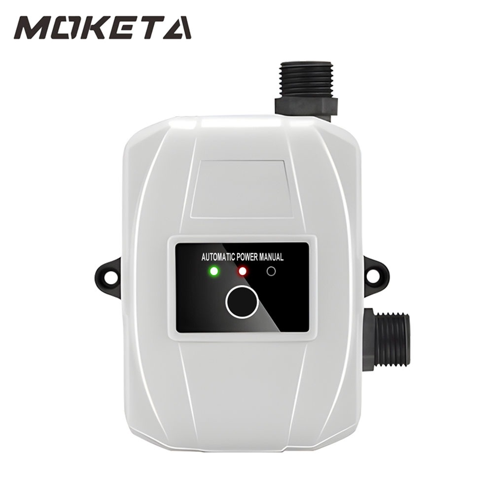 MOKETA 250W Pompa Booster Pendorong Air Booster Pump Otomatis 45L/min Mesin Pendorong Air Shower Water Heater Booster