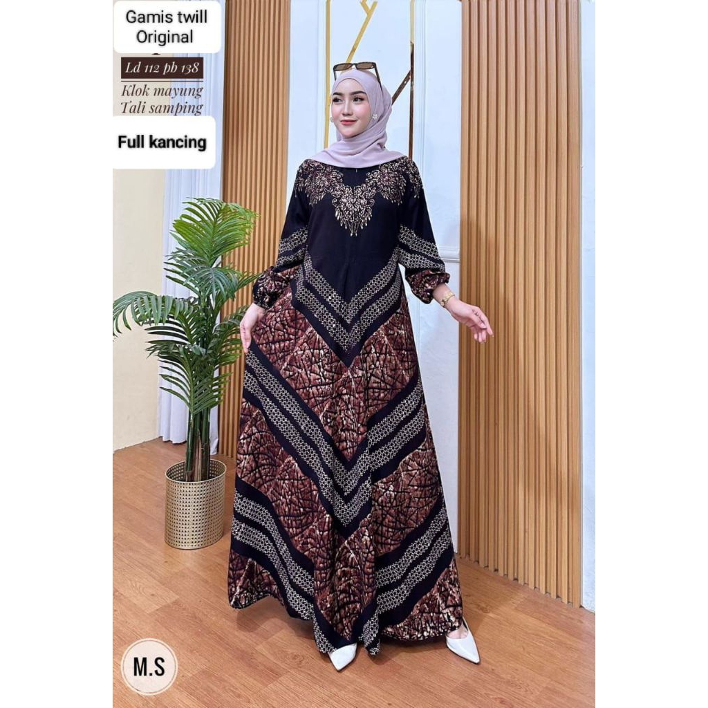 Gamis Twill Ori Gamis Twill Cap Shopee 11